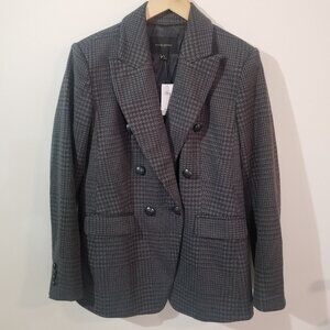 NWT Banana Republic Factory – Black Gray Blazer – Sz 4